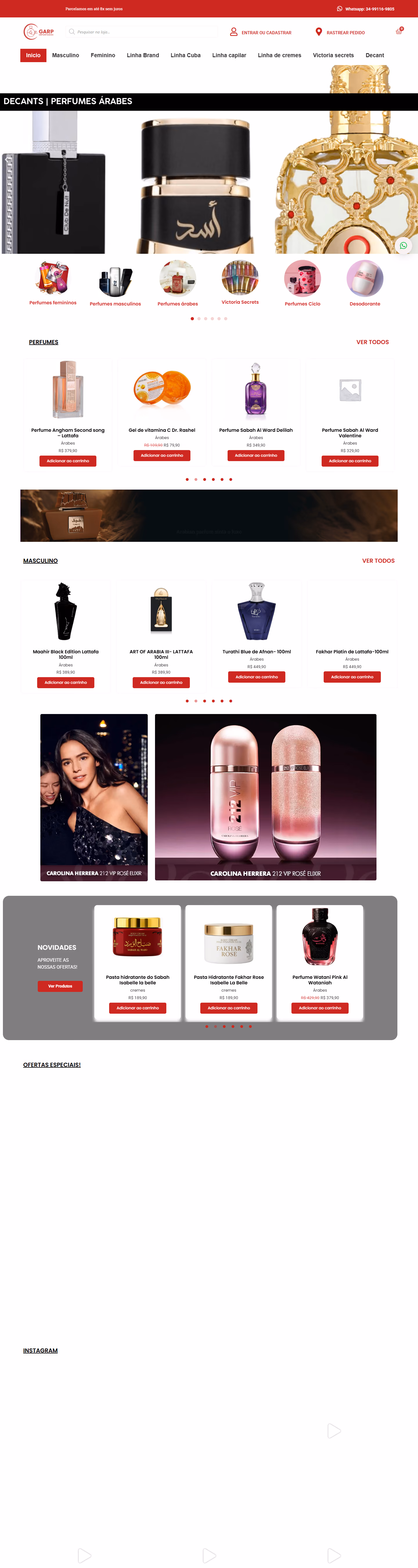 Site da Garp Importados