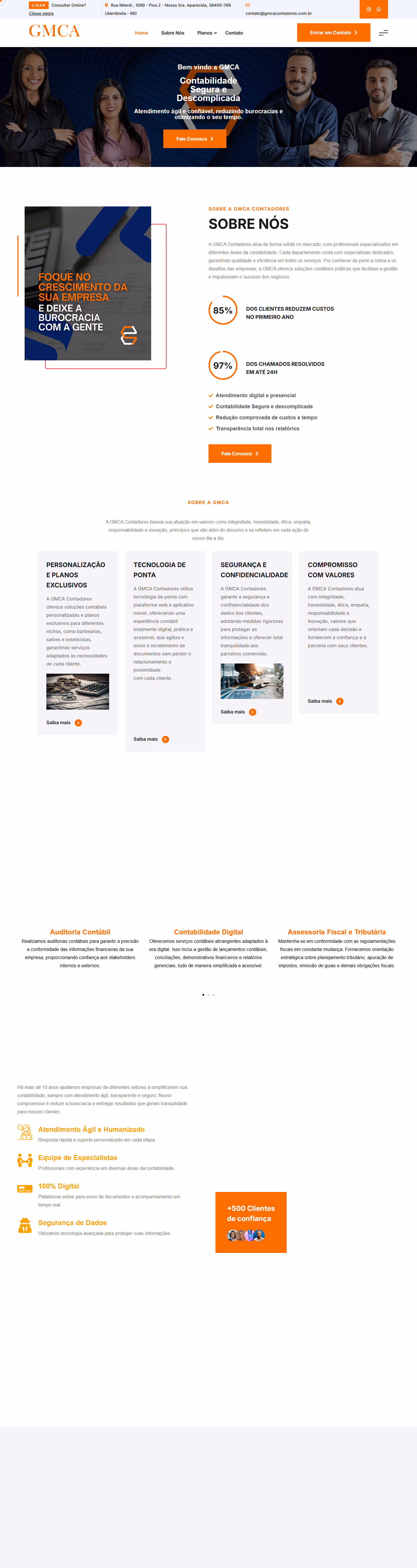 Site da GMCA Contadores