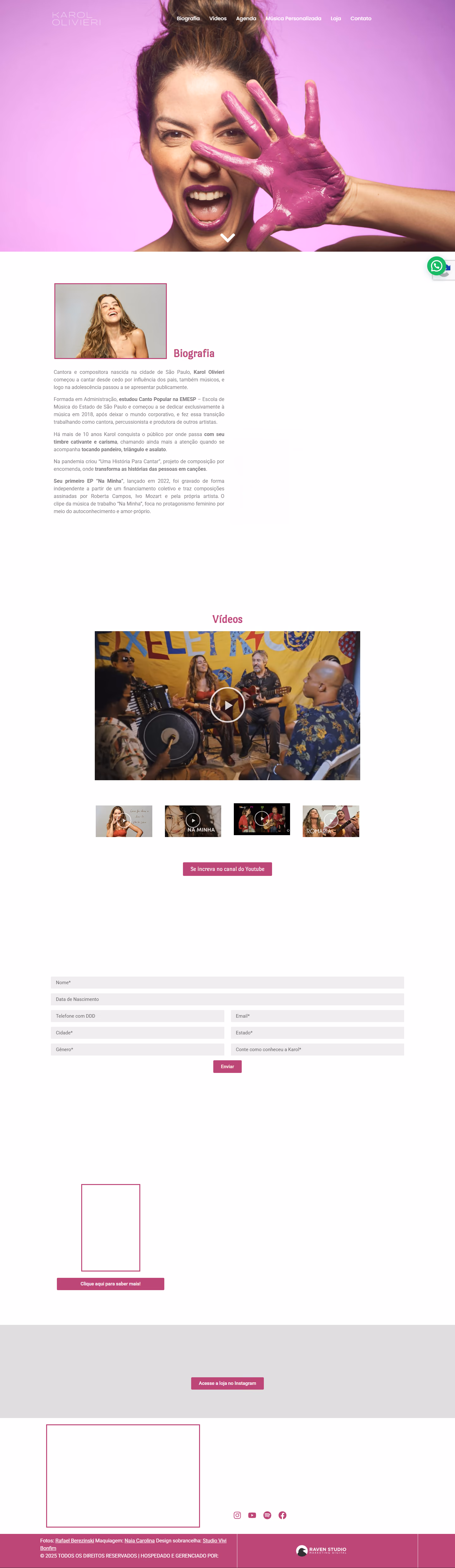 Site da Karol Olivieri