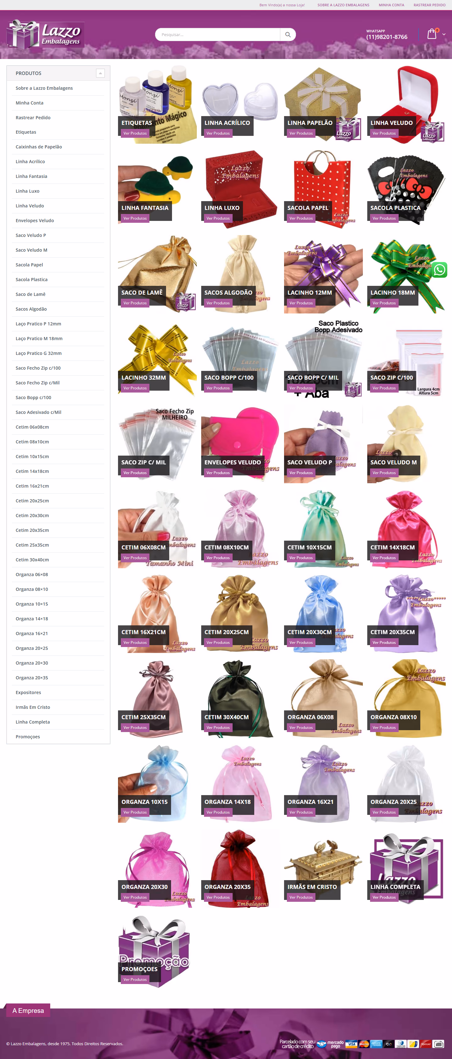 Site da Lazzo Embalagens